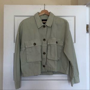 NWT Zara Cropped Chore Coat